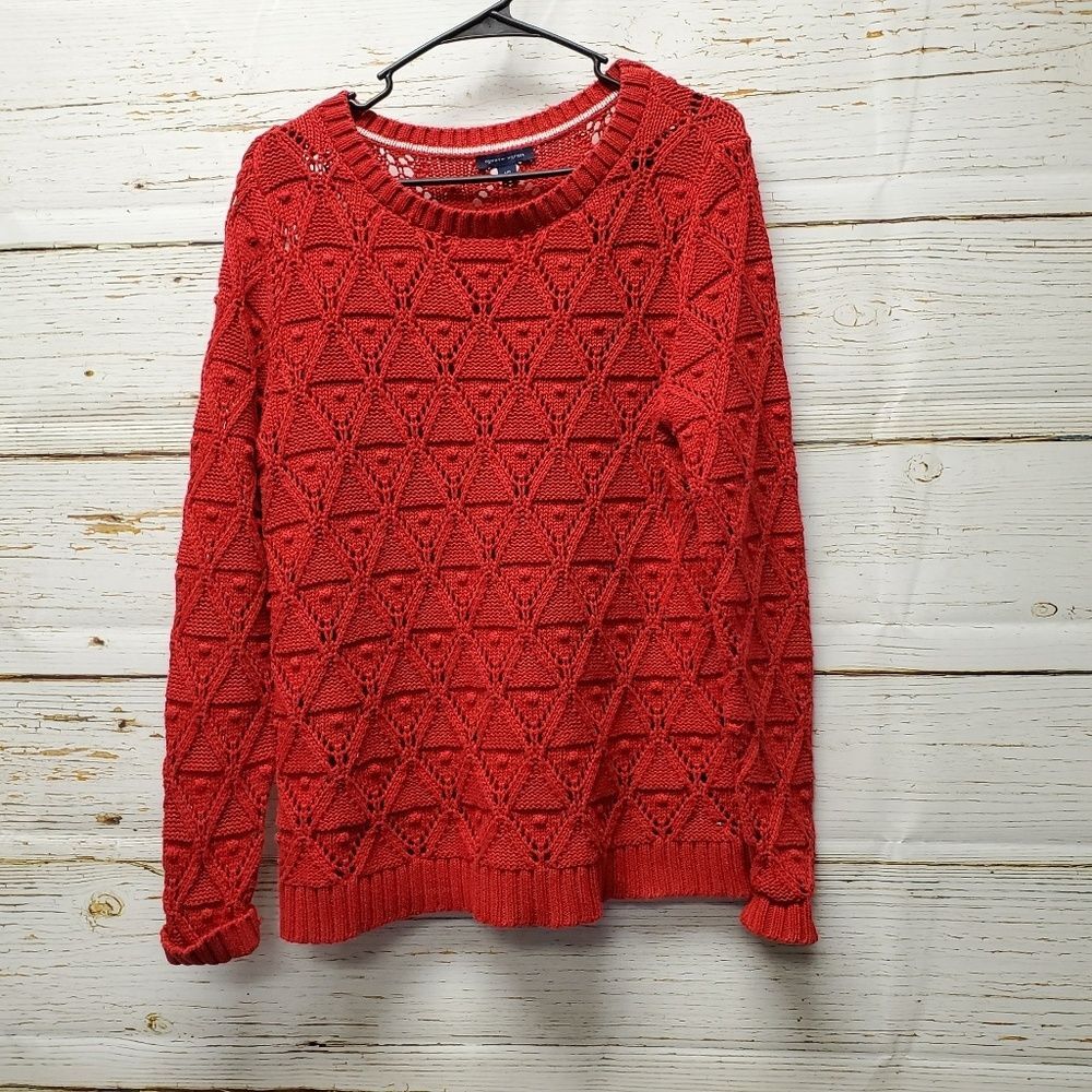 Tommy Hilfiger Red Sweater size large
